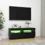 Mueble de TV con luces LED negro 100x35x40 cm de vidaXL, Muebles TV - Ref: Foro24-804455, Precio: 69,74 €, Descuento: %