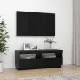 Mueble de TV con luces LED negro 100x35x40 cm de vidaXL, Muebles TV - Ref: Foro24-804455, Precio: 72,29 €, Descuento: %