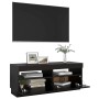 Mueble de TV con luces LED negro 100x35x40 cm de vidaXL, Muebles TV - Ref: Foro24-804455, Precio: 69,74 €, Descuento: %