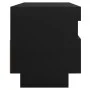 Mueble de TV con luces LED negro 100x35x40 cm de vidaXL, Muebles TV - Ref: Foro24-804455, Precio: 72,29 €, Descuento: %