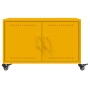 Mesa de centro acero amarillo mostaza 68x50x43,5 cm en Mesas de centro | Comprar online en Foru.es