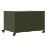 Mesa de centro acero verde oliva 68x50x43,5 cm en Mesas de centro | Comprar online en Foru.es