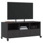 Mueble de TV acero negro 100,5x39x43,5 cm en Muebles TV | Comprar online en Foru.es
