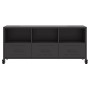Mueble de TV acero negro 100,5x39x43,5 cm en Muebles TV | Comprar online en Foru.es