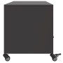 Mueble de TV acero negro 100,5x39x43,5 cm en Muebles TV | Comprar online en Foru.es