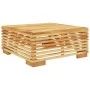 Taburete de jardín con cojín color crema madera maciza teca de vidaXL, Sofás modulares de exterior - Ref: Foro24-319158, Prec...