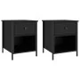 Mesitas de noche 2 uds madera de ingeniería negro 40x42x50 cm de vidaXL, Mesitas de noche - Ref: Foro24-825934, Precio: 74,78...