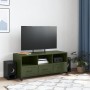 Mueble de TV de acero verde oliva 100,5x39x43,5 cm en Muebles TV | Comprar online en Foru.es