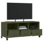 Mueble de TV de acero verde oliva 100,5x39x43,5 cm en Muebles TV | Comprar online en Foru.es