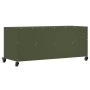 Mueble de TV de acero verde oliva 100,5x39x43,5 cm en Muebles TV | Comprar online en Foru.es