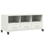 Mueble de TV acero blanco 100,5x39x43,5 cm en Muebles TV | Comprar online en Foru.es