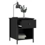 Mesitas de noche 2 uds madera de ingeniería negro 40x42x50 cm de vidaXL, Mesitas de noche - Ref: Foro24-825934, Precio: 74,78...