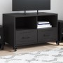 Mueble de TV acero negro 68x39x43,5 cm en Muebles TV | Comprar online en Foru.es