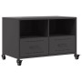 Mueble de TV acero negro 68x39x43,5 cm en Muebles TV | Comprar online en Foru.es