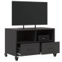 Mueble de TV acero negro 68x39x43,5 cm en Muebles TV | Comprar online en Foru.es
