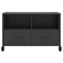 Mueble de TV acero negro 68x39x43,5 cm en Muebles TV | Comprar online en Foru.es