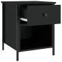 Mesitas de noche 2 uds madera de ingeniería negro 40x42x50 cm de vidaXL, Mesitas de noche - Ref: Foro24-825934, Precio: 74,78...