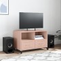 Mueble de TV acero rosa 68x39x43,5 cm en Muebles TV | Comprar online en Foru.es