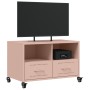 Mueble de TV acero rosa 68x39x43,5 cm en Muebles TV | Comprar online en Foru.es