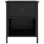 Mesitas de noche 2 uds madera de ingeniería negro 40x42x50 cm de vidaXL, Mesitas de noche - Ref: Foro24-825934, Precio: 74,78...