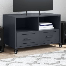 Mueble de TV acero gris antracita 68x39x43,5 cm en Muebles TV | Comprar online en Foru.es