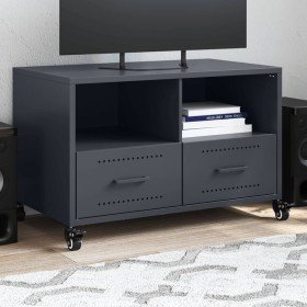 Mueble de TV acero gris antracita 68x39x43,5 cm en Muebles TV | Comprar online en Foru.es