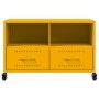 Mueble TV acero laminado en frío amarillo mostaza 68x39x43,5 cm en Muebles TV | Comprar online en Foru.es