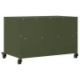 Mueble de TV de acero verde oliva 68x39x43,5 cm en Muebles TV | Comprar online en Foru.es