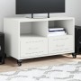 Mueble de TV acero blanco 68x39x43,5 cm en Muebles TV | Comprar online en Foru.es