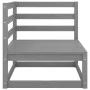 Garden corner sofa with anthracite gray pine wood cushions by vidaXL, Modular outdoor sofas - Ref: Foro24-805717, Price: 99,4...
