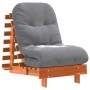Futón sofá cama con colchón madera maciza marrón 60x206x11 cm en Futones | Comprar online en Foru.es
