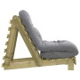 Futón sofá cama con colchón madera impregnada pino 60x206x11 cm en Futones | Comprar online en Foru.es