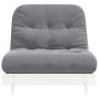 Futón sofá cama con colchón madera maciza blanco 80x206x11 cm en Futones | Comprar online en Foru.es