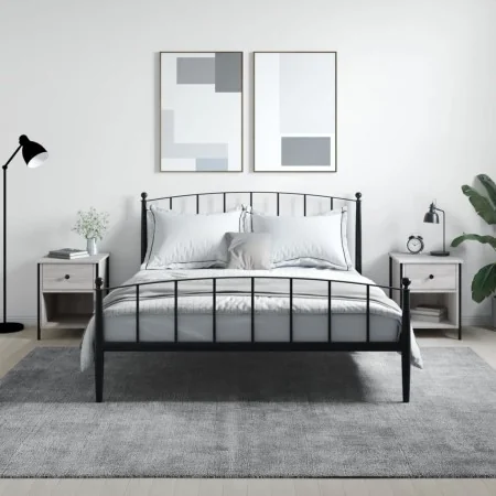 Mesita de noche 2 uds madera ingeniería gris Sonoma 40x42x50 cm de vidaXL, Mesitas de noche - Ref: Foro24-825940, Precio: 74,...