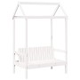 Banco con techo madera maciza de pino blanco 117,5x70x176,5 cm en Bancos | Comprar online en Foru.es