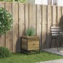 Jardinera de madera de pino impregnada 40x40x50 cm en Macetas y jardineras | Comprar online en Foru.es