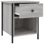 Mesita de noche 2 uds madera ingeniería gris Sonoma 40x42x50 cm de vidaXL, Mesitas de noche - Ref: Foro24-825940, Precio: 74,...