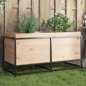 Jardinera de madera maciza de pino 100x40x50 cm en Macetas y jardineras | Comprar online en Foru.es
