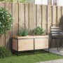 Jardinera de madera maciza de pino 100x40x50 cm en Macetas y jardineras | Comprar online en Foru.es