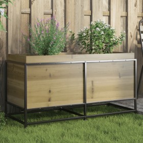 Jardinera de madera de pino impregnada 100x40x50 cm en Macetas y jardineras | Comprar online en Foru.es