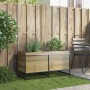 Jardinera de madera de pino impregnada 100x40x50 cm en Macetas y jardineras | Comprar online en Foru.es