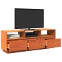 Mueble de TV madera maciza de pino marrón cera 140x37x50 cm en Muebles TV | Comprar online en Foru.es