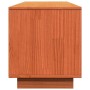 Mueble de TV madera maciza de pino marrón cera 140x35x40 cm en Muebles TV | Comprar online en Foru.es