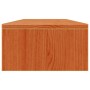 Soporte de monitor madera maciza pino marrón cera 100x24x13 cm en Muebles TV | Comprar online en Foru.es