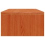 Soporte de monitor madera maciza pino marrón cera 50x27x15 cm en Muebles TV | Comprar online en Foru.es