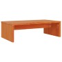 Soporte de monitor madera maciza pino marrón cera 50x27x15 cm en Muebles TV | Comprar online en Foru.es