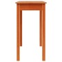 Mesa consola de madera maciza de pino marrón cera 80x40x75 cm en Mesas auxiliares | Comprar online en Foru.es