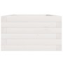 Jardinera de madera maciza de pino blanca 40x40x23 cm en Macetas y jardineras | Comprar online en Foru.es