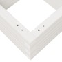 Jardinera de madera maciza de pino blanca 40x40x23 cm en Macetas y jardineras | Comprar online en Foru.es