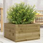 Jardinera de madera de pino impregnada 40x40x23 cm en Macetas y jardineras | Comprar online en Foru.es